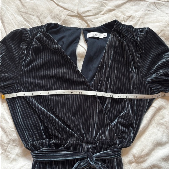 Anthropologie Ali & Jay Samantha Velvet Jumpsuit in Teal, L - Picture 7 of 7